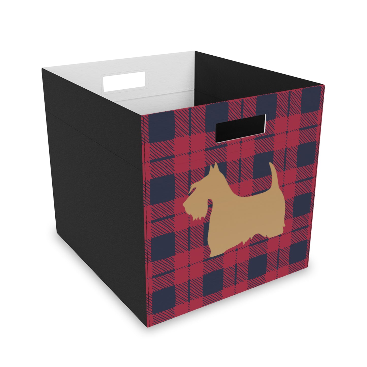 Scottish Terrier Plush Storage Box, Cozy Organizer, Home Decor, Pet-Friendly, Gift Idea, Game Room, Modern Storage Solution