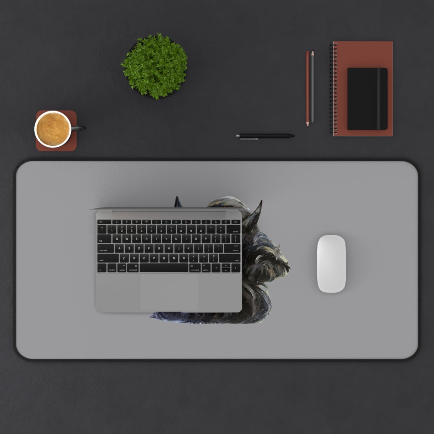 Scottish Terrier Desk Mat - Pet Lover Gift, Home Office Decor, Dog-Themed Desk Accessories, Personalized Gift, Animal Lover's Mat