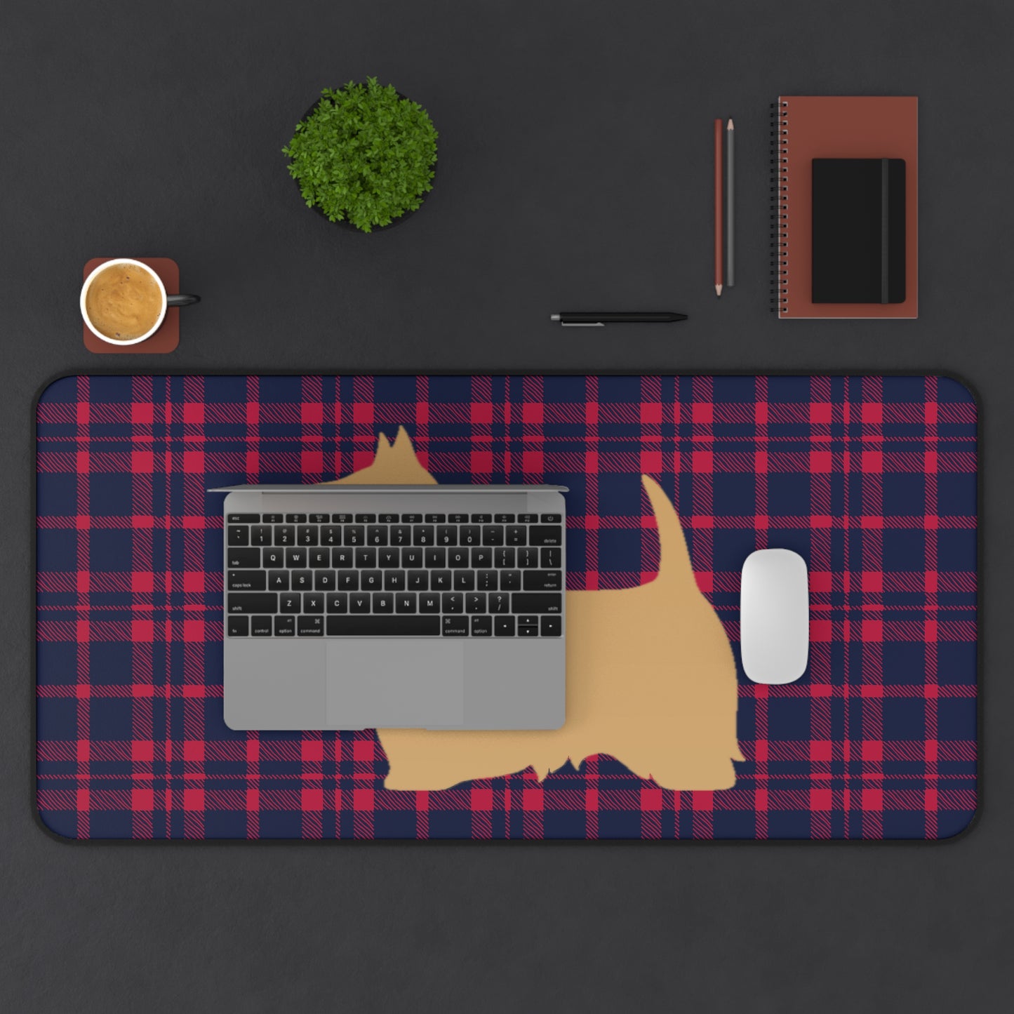 Scottish Terrier Desk Mat - Pet Lover Gift, Home Office Decor, Dog-Themed Desk Accessories, Personalized Gift, Animal Lover's Mat