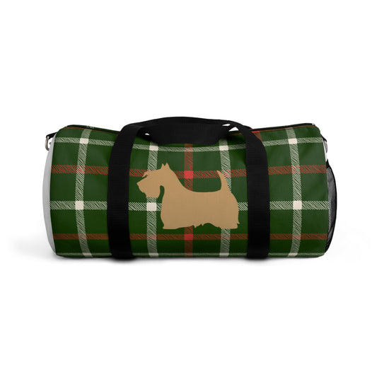 Plaid Scottish Terrier Duffel Bag - Perfect for Travel, Gym, Pet Owners, Gifts, and Weekenders