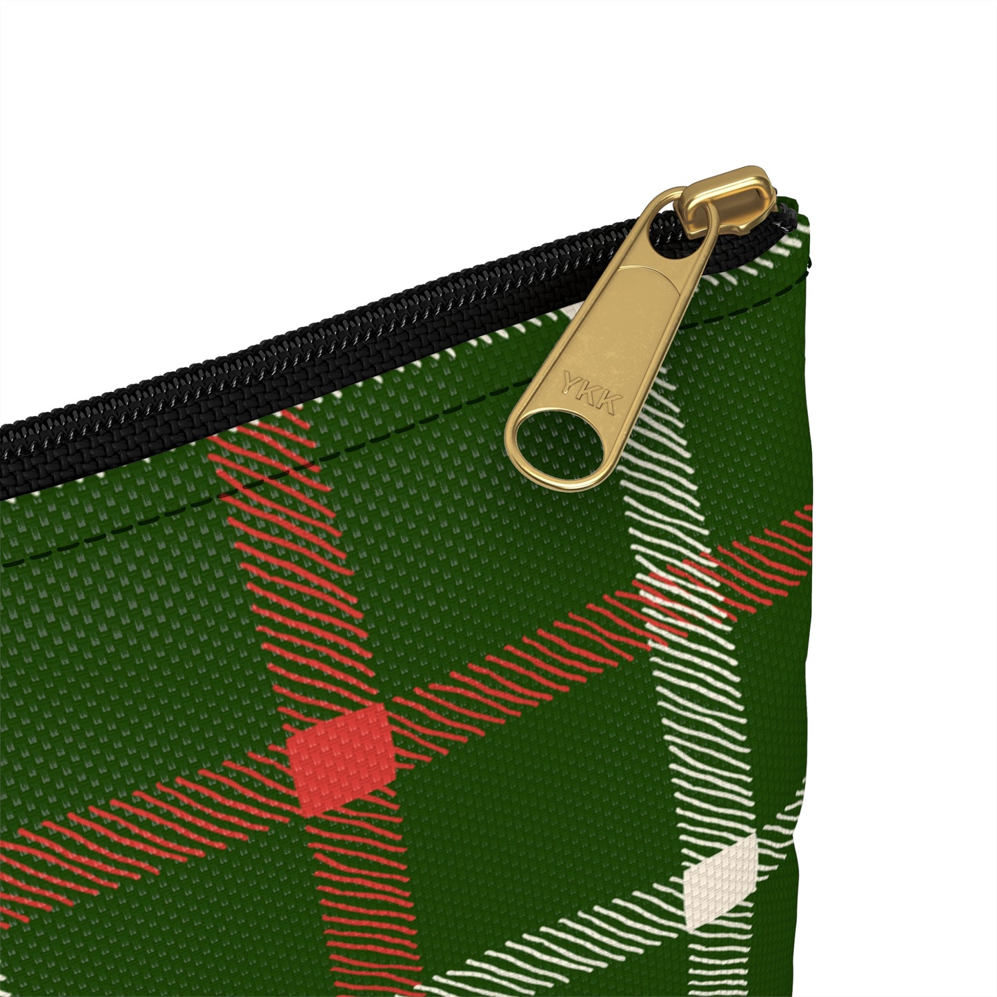 Scottish Terrier Accessory Pouch, Pet Lover Gift, Dog Travel Bag, Stylish Makeup Case, Plaid Organizer