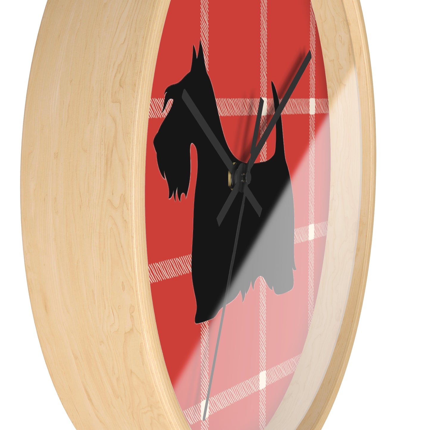 Scottish Terrier Wall Clock, Pet Lover Gift, Home Decor, Office Decor, Scottish Terrier Decor, Unique Wall Timepiece