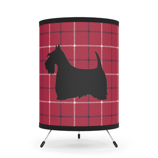 Scottish Terrier Tripod Lamp, Pet Lovers Home Decor, Vintage Style Lighting, High-Res Printed Shade, Unique Gifts for Dog Owners