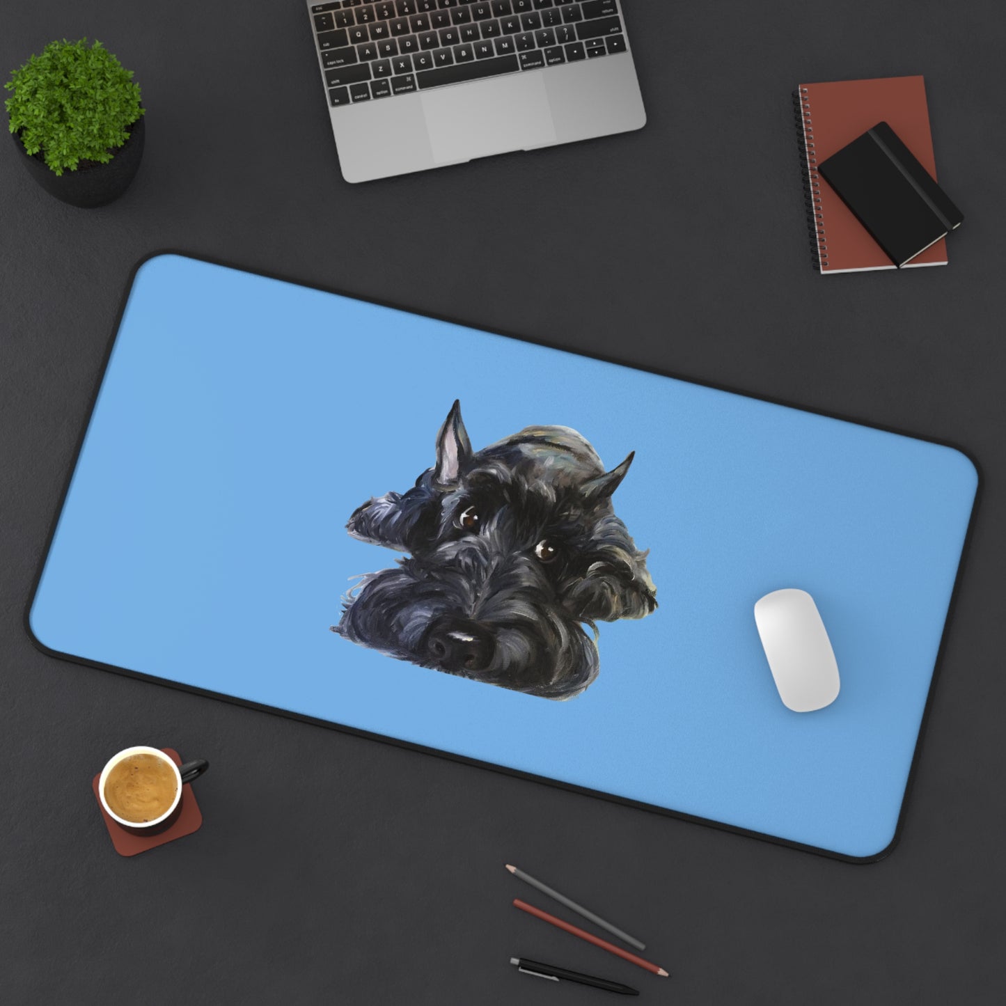Scottish Terrier Desk Mat - Pet Lover Gift, Home Office Decor, Dog-Themed Desk Accessories, Personalized Gift, Animal Lover's Mat