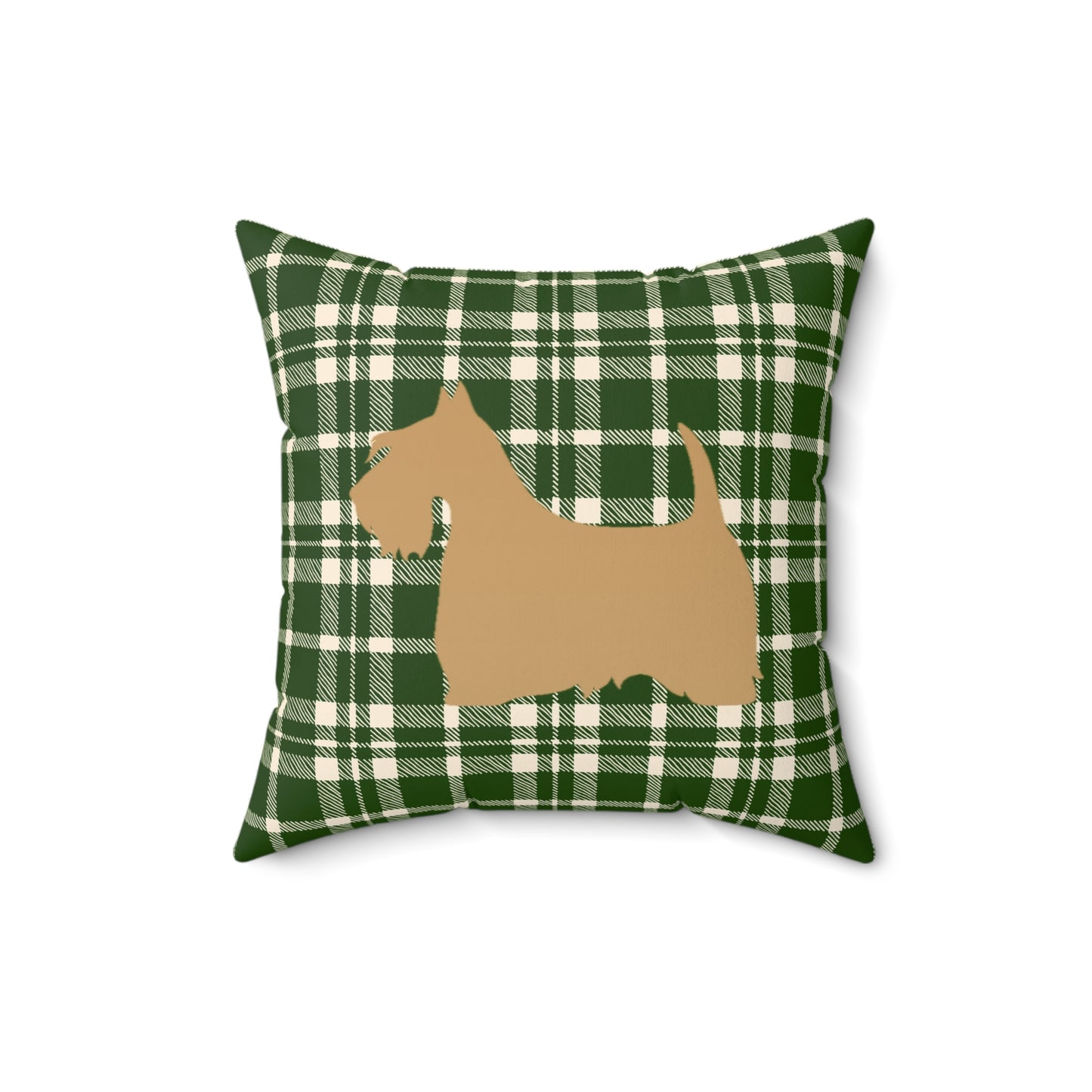 Scottish Terrier Faux Suede Pillow, Cozy Home Decor, Housewarming Gift, Pet Lover Gift, Holiday Accent Cushion