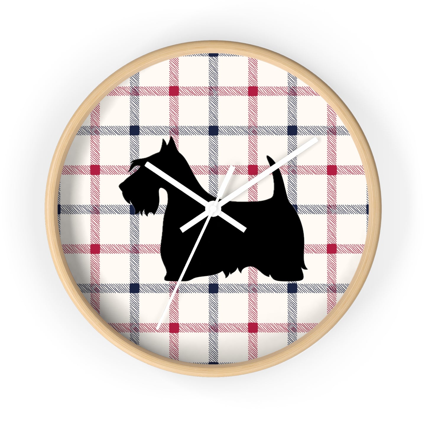 Scottish Terrier Wall Clock, Pet Lover Gift, Home Decor, Office Decor, Scottish Terrier Decor, Unique Wall Timepiece