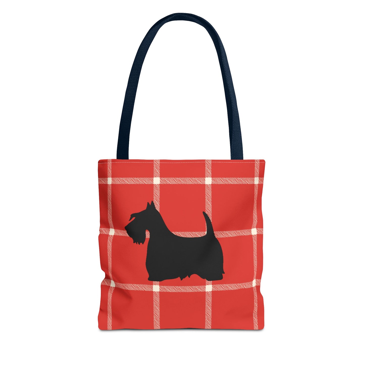Plaid Scottish Terrier Tote Bag, Stylish Carryall for Pet Lovers, Perfect for Shopping, Beach Days, Teachers, Gifts, All-Occasion Bag
