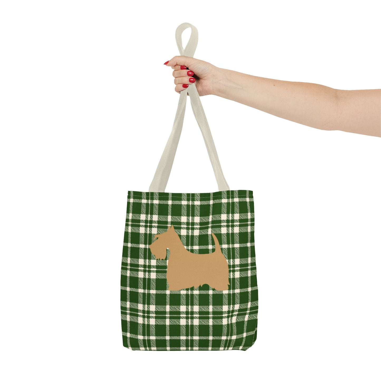 Plaid Scottish Terrier Tote Bag, Stylish Carryall for Pet Lovers, Perfect for Shopping, Beach Days, Teachers, Gifts, All-Occasion Bag
