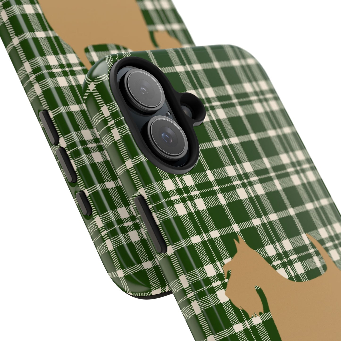 Scottish Terrier Phone Case, Tough Cases, Scottie Dog Phone Cover, Gift for Dog Lovers, Plaid Design