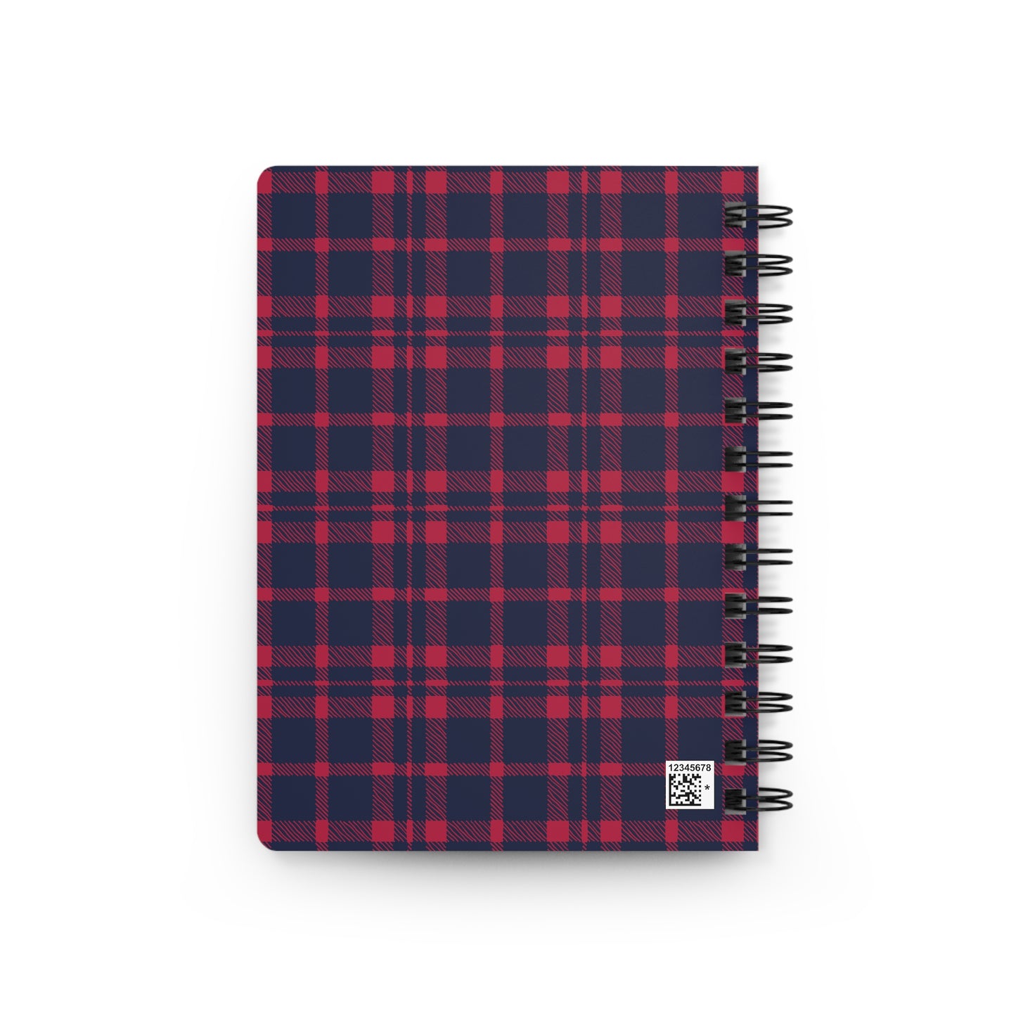 Plaid Spiral Bound Journal with Scottish Terrier Silhouette, Notebooks for Gifts, School Supplies, Writing, Pet Lovers