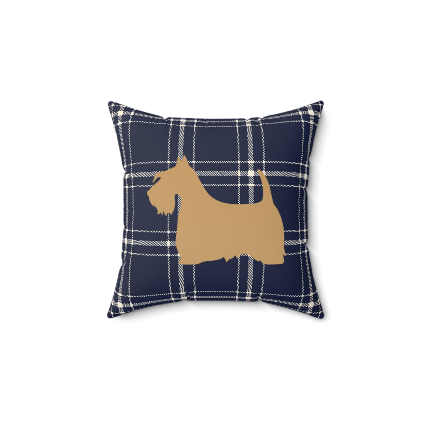Scottish Terrier Faux Suede Pillow, Cozy Home Decor, Housewarming Gift, Pet Lover Gift, Holiday Accent Cushion
