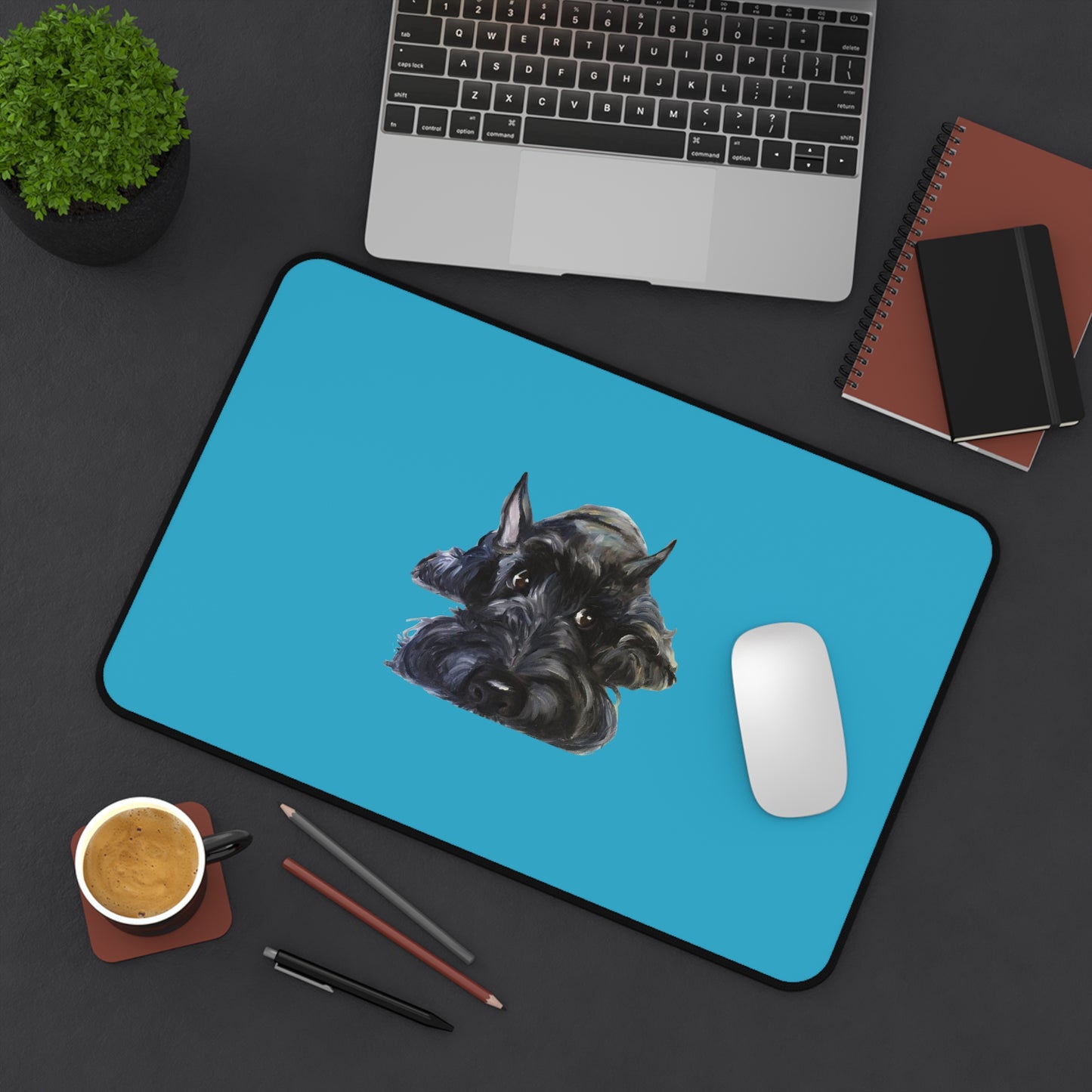 Scottish Terrier Desk Mat - Pet Lover Gift, Home Office Decor, Dog-Themed Desk Accessories, Personalized Gift, Animal Lover's Mat