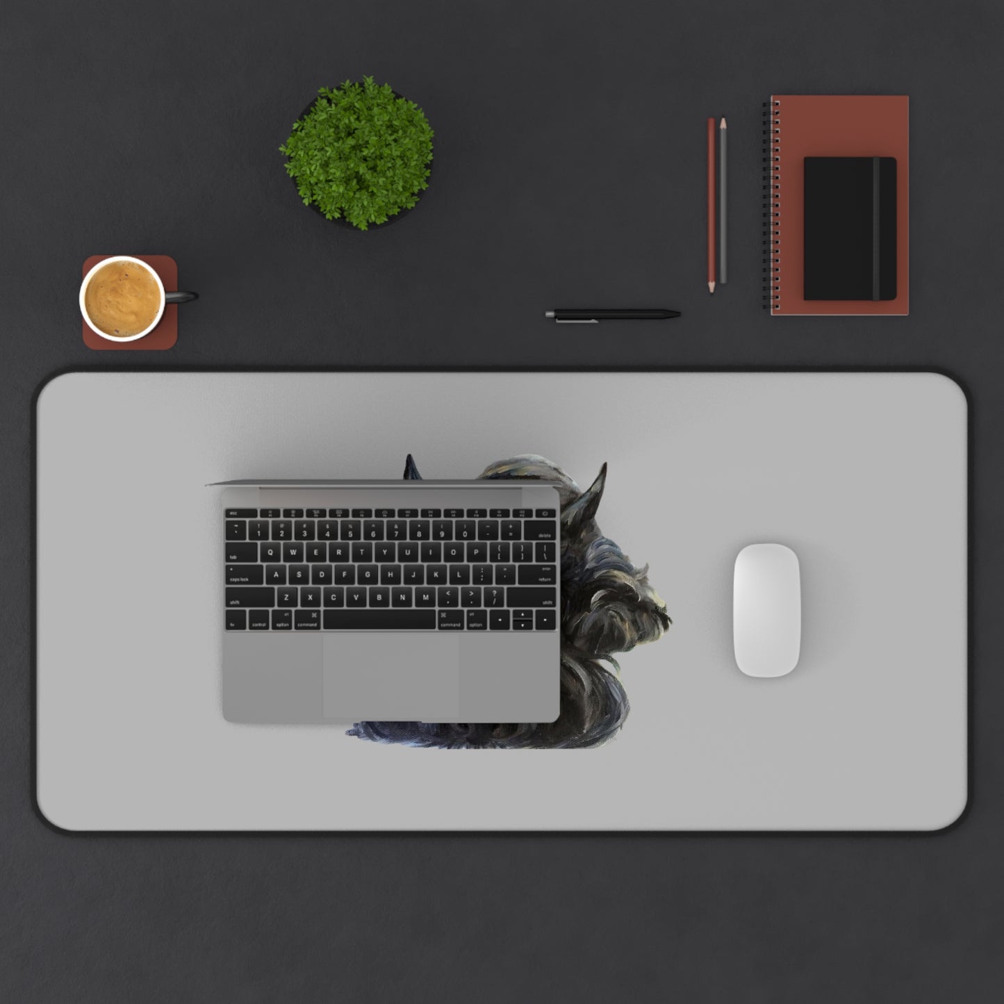 Scottish Terrier Desk Mat - Pet Lover Gift, Home Office Decor, Dog-Themed Desk Accessories, Personalized Gift, Animal Lover's Mat