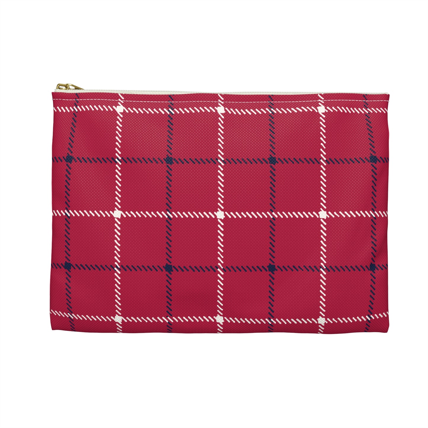 Scottish Terrier Accessory Pouch, Pet Lover Gift, Dog Travel Bag, Stylish Makeup Case, Plaid Organizer