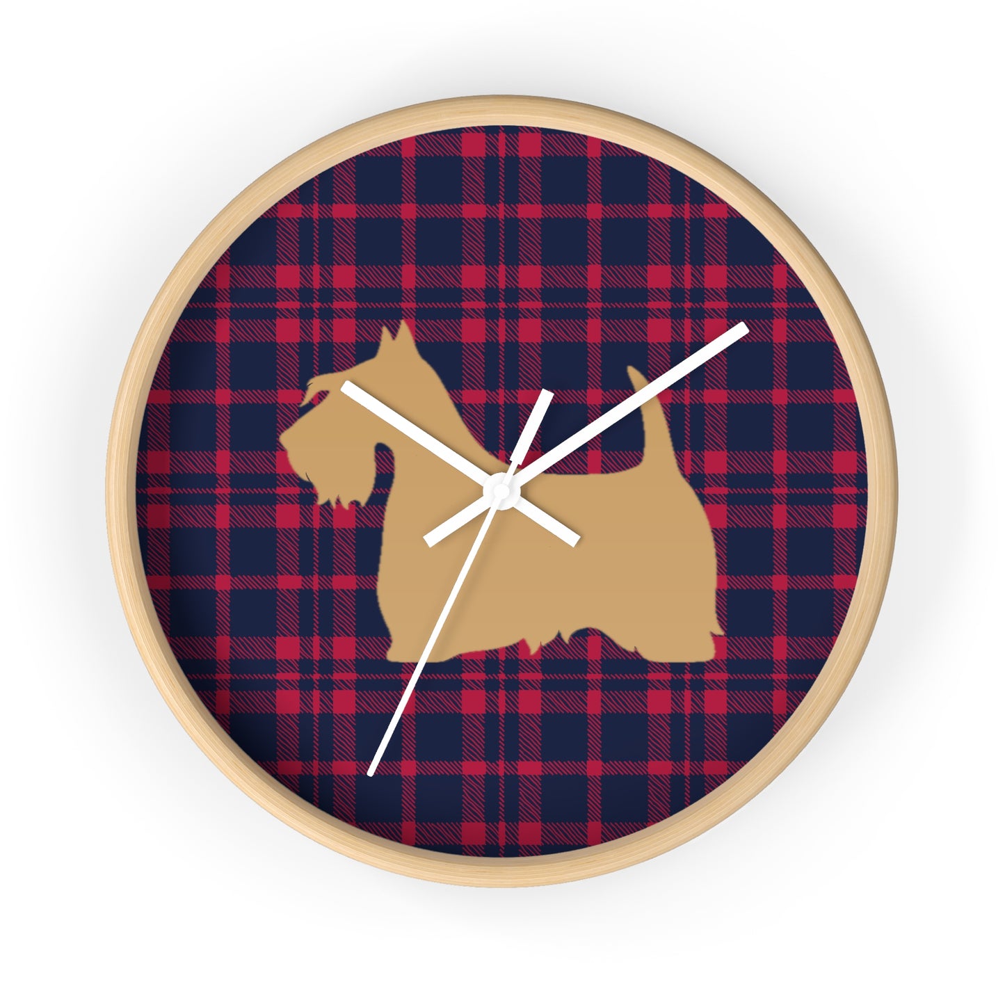 Scottish Terrier Wall Clock, Pet Lover Gift, Home Decor, Office Decor, Scottish Terrier Decor, Unique Wall Timepiece