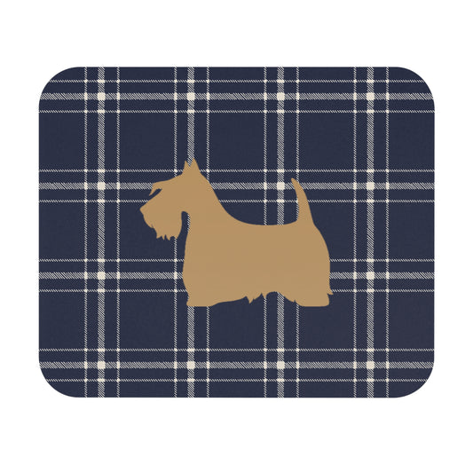 Scottish Terrier Plaid Dog Mouse Pad | Cute Dog Lover Gift | Office Decor | Stationery | Pet Themed Home Office Accessories | Animal Lover Merchandise