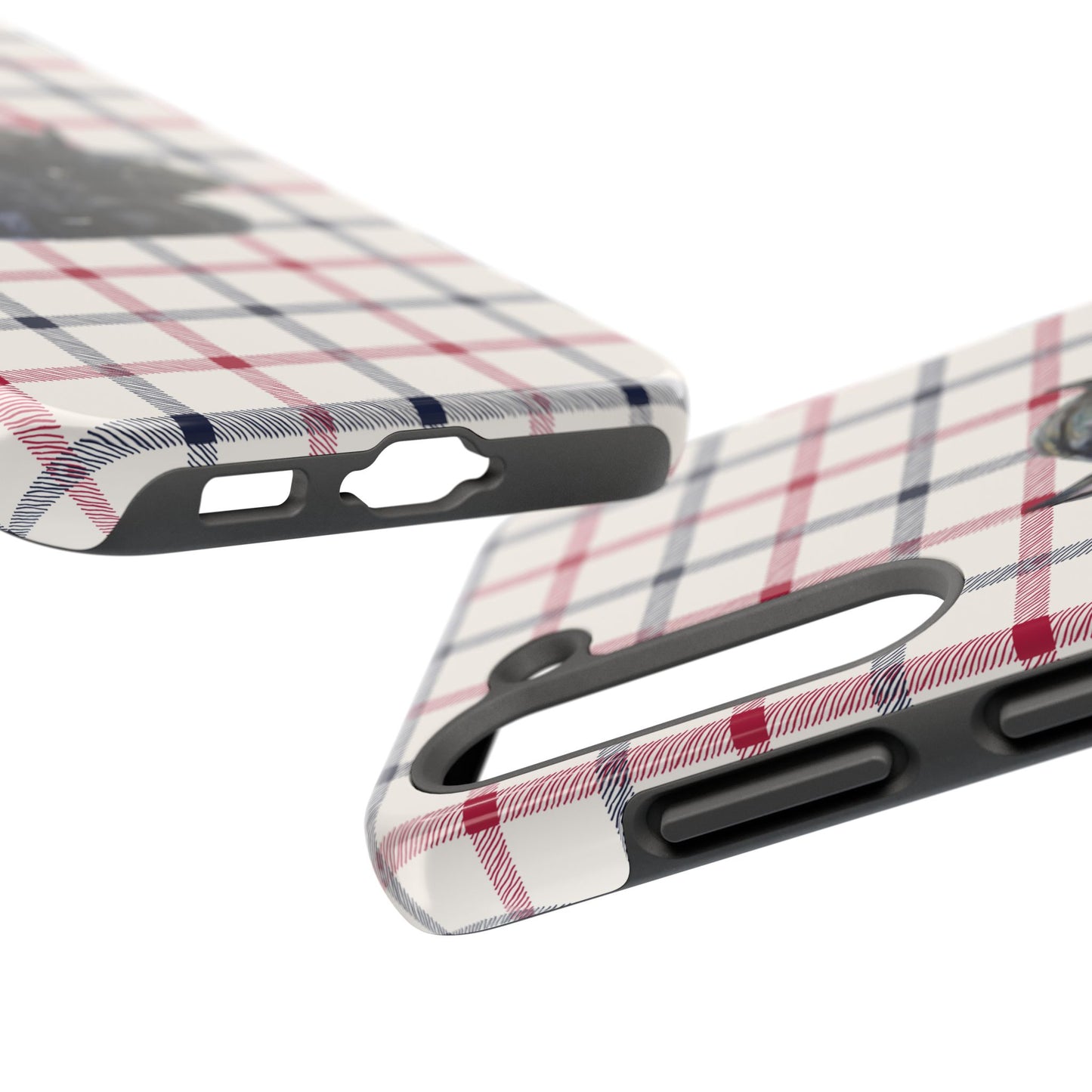 Scottish Terrier Phone Case, Tough Cases, Scottie Dog Phone Cover, Gift for Dog Lovers, Plaid Design