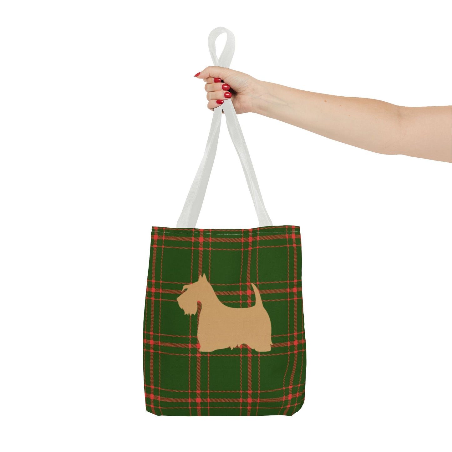 Plaid Scottish Terrier Tote Bag, Stylish Carryall for Pet Lovers, Perfect for Shopping, Beach Days, Teachers, Gifts, All-Occasion Bag