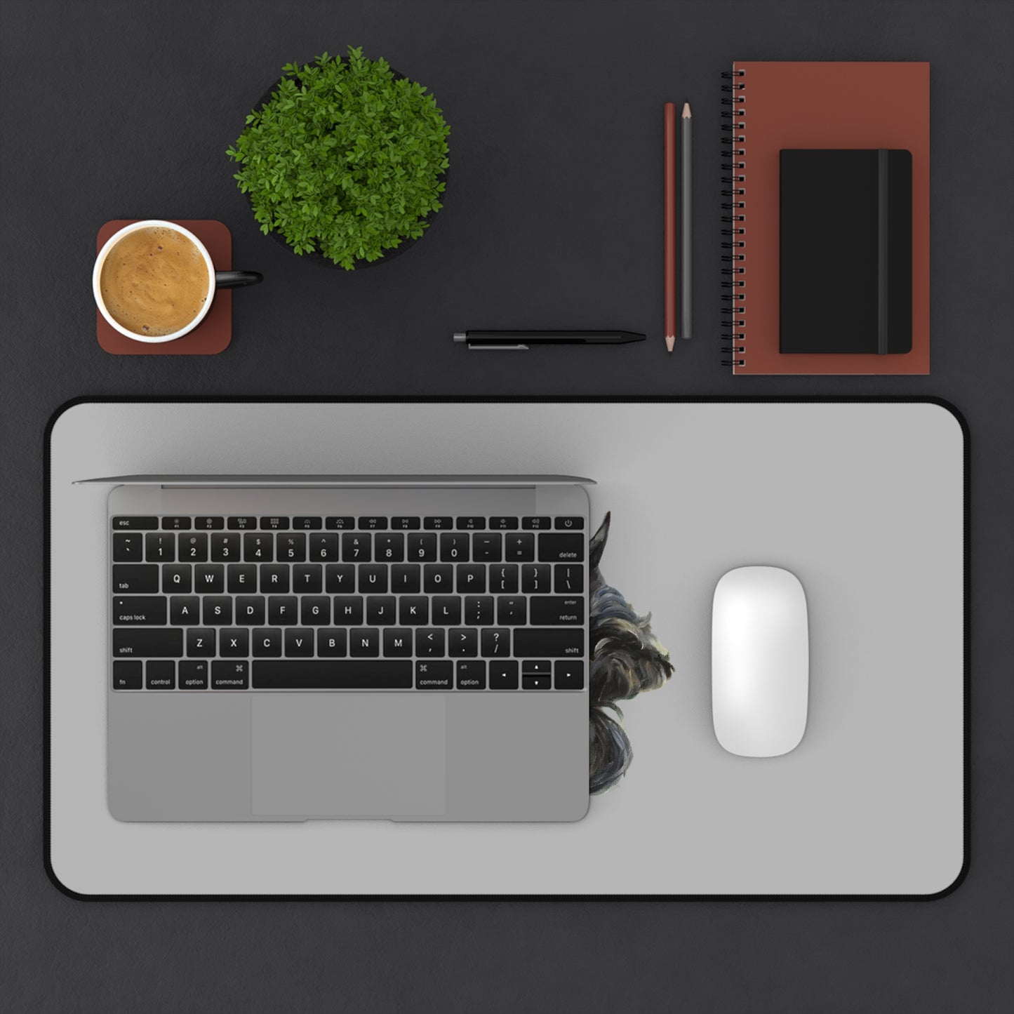 Scottish Terrier Desk Mat - Pet Lover Gift, Home Office Decor, Dog-Themed Desk Accessories, Personalized Gift, Animal Lover's Mat