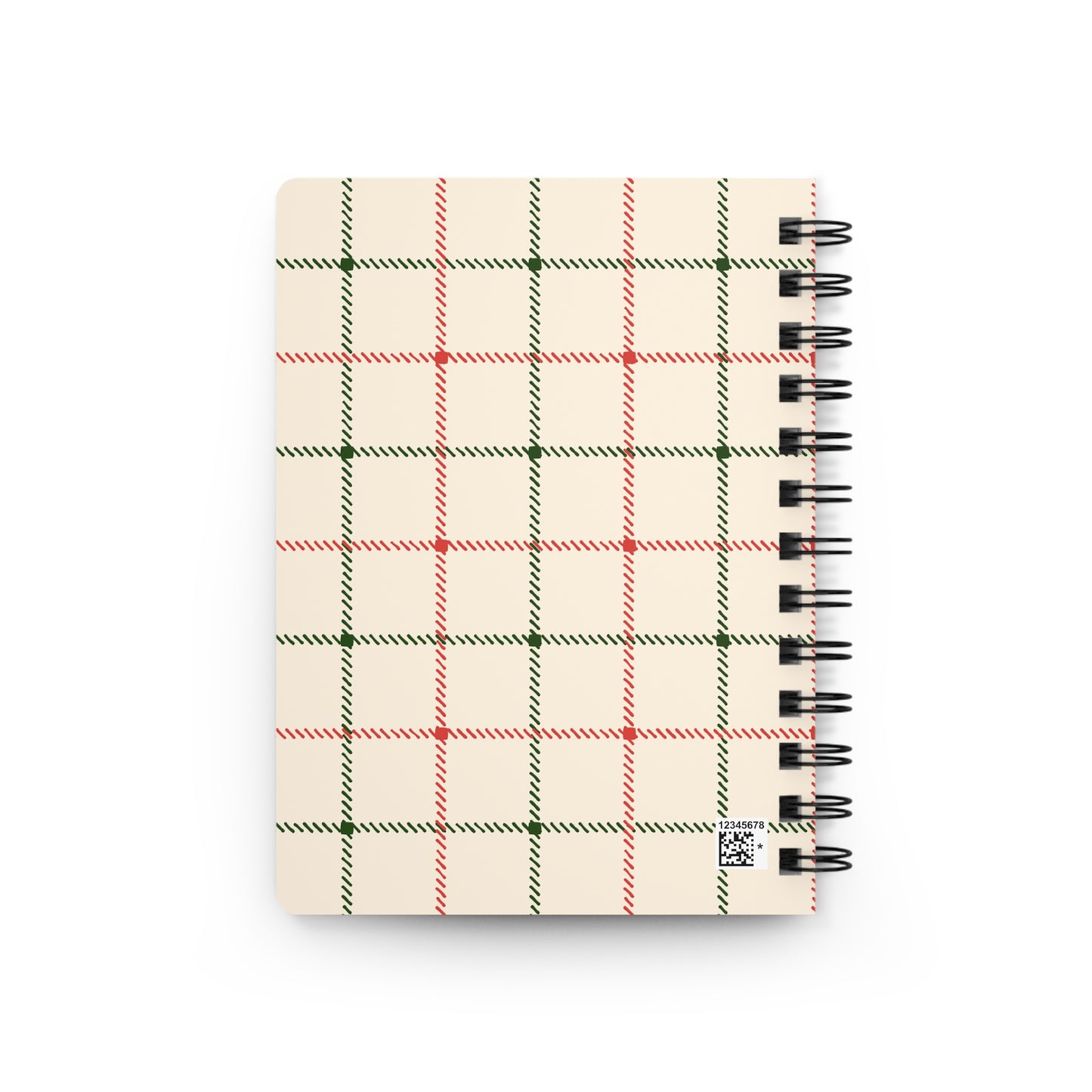 Plaid Spiral Bound Journal with Scottish Terrier Silhouette, Notebooks for Gifts, School Supplies, Writing, Pet Lovers