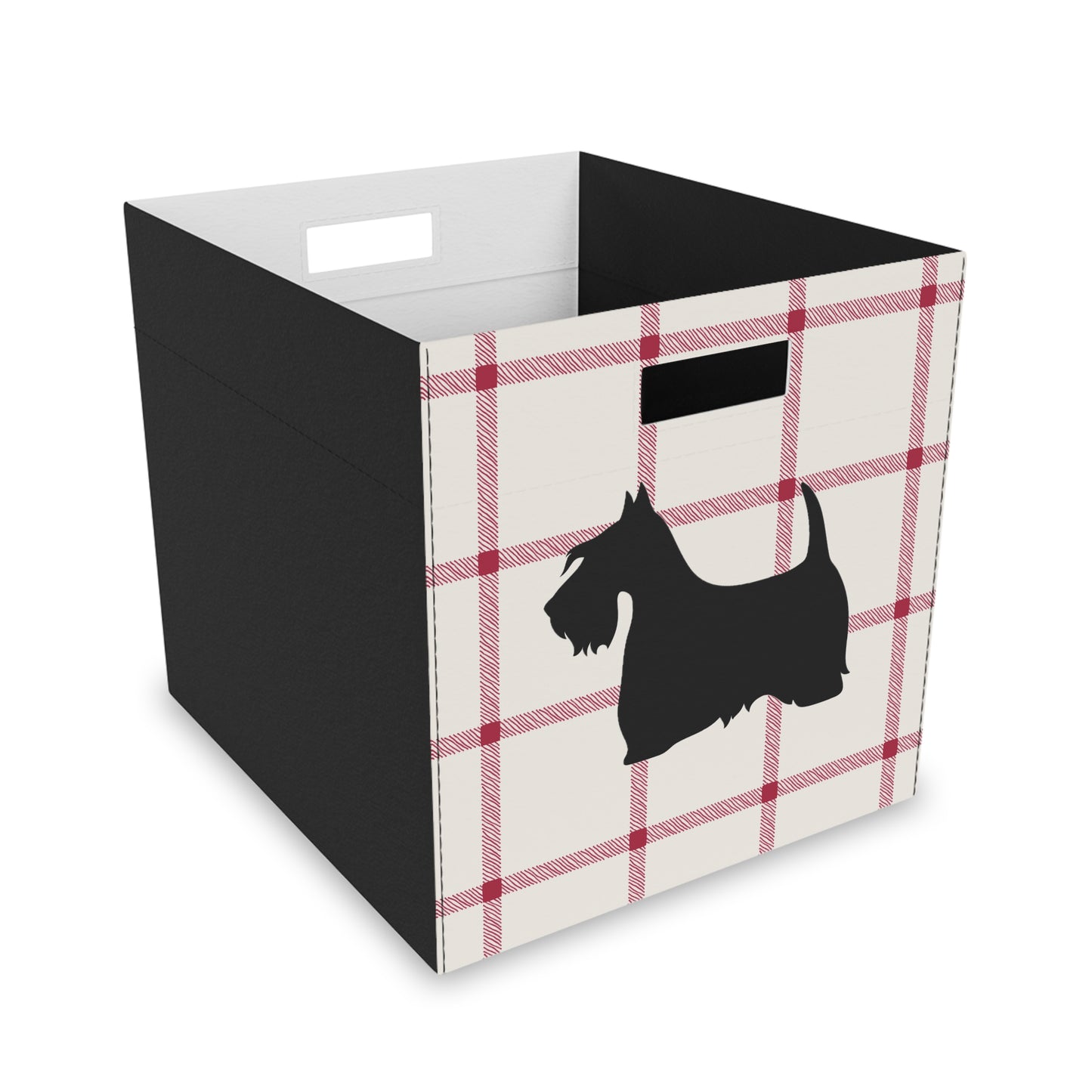 Scottish Terrier Plush Storage Box, Cozy Organizer, Home Decor, Pet-Friendly, Gift Idea, Game Room, Modern Storage Solution