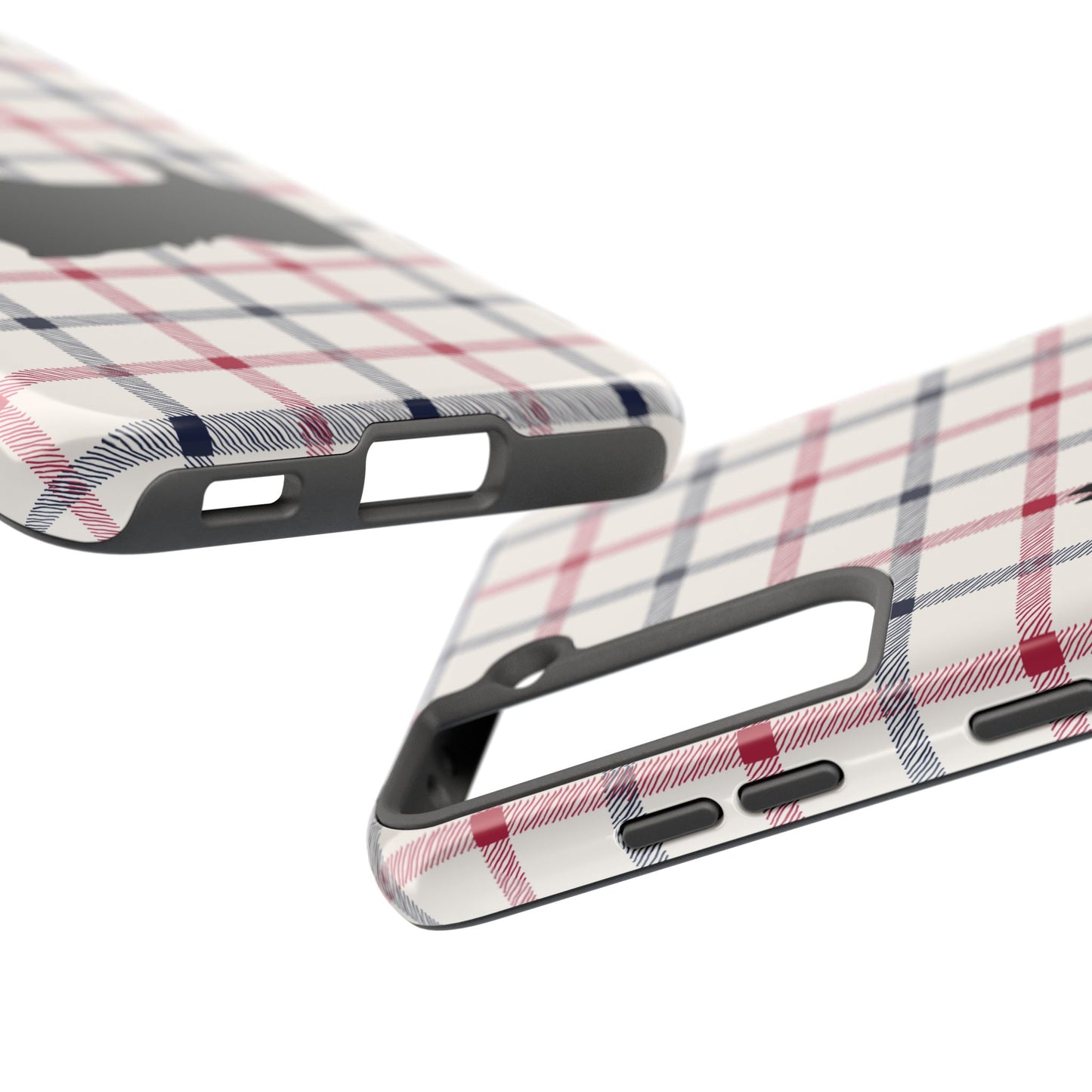 Scottish Terrier Phone Case, Tough Cases, Scottie Dog Phone Cover, Gift for Dog Lovers, Plaid Design