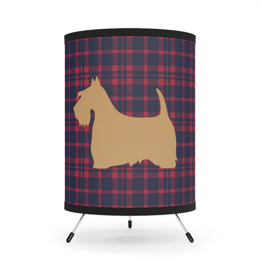 Scottish Terrier Tripod Lamp, Pet Lovers Home Decor, Vintage Style Lighting, High-Res Printed Shade, Unique Gifts for Dog Owners