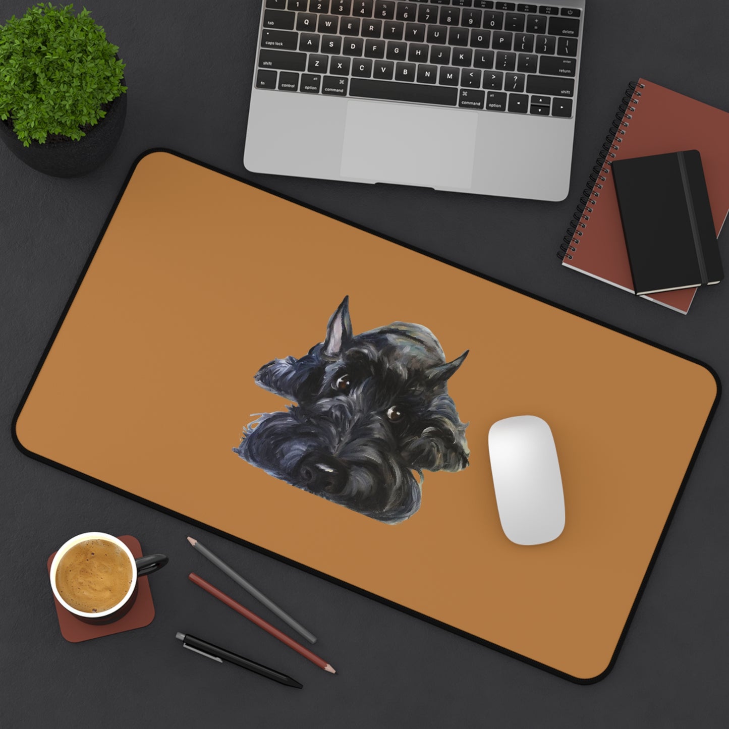 Scottish Terrier Desk Mat - Pet Lover Gift, Home Office Decor, Dog-Themed Desk Accessories, Personalized Gift, Animal Lover's Mat